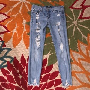 Distressed Aeropostale high-rise jeans